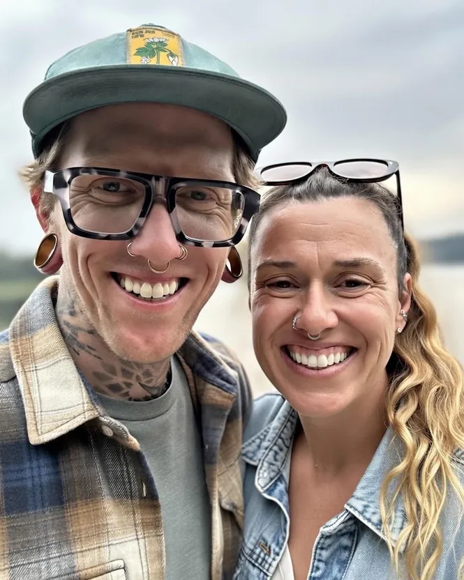 Ryan and Kate McLaughlin of Flannel People Mediation outdoors